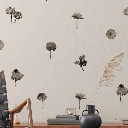 Stickers Decorativos Para Muros - Peonias Sepia | Murami