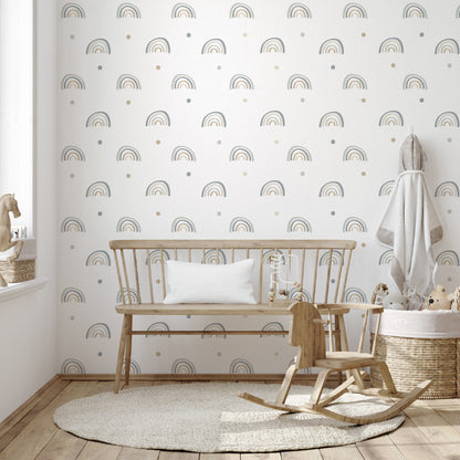 Stickers Decorativos Para Muros - Arcoíris Celeste | Murami
