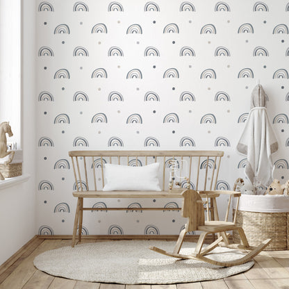 Stickers Decorativos Para Muros - Arcoíris Azul | Murami