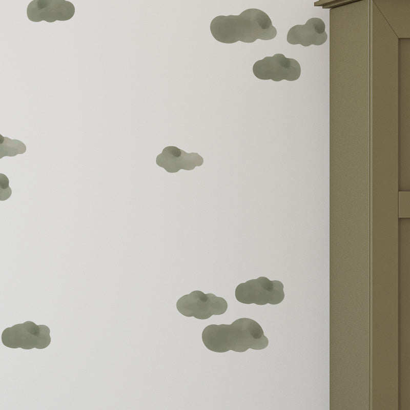 Stickers Decorativos Para Muros - Nubes Verde | Murami