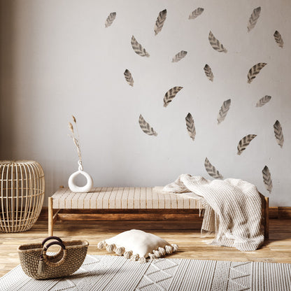 Stickers Decorativos Para Muros - Plumas Angulares | Murami