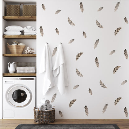 Stickers Decorativos Para Muros - Plumas Angulares | Murami