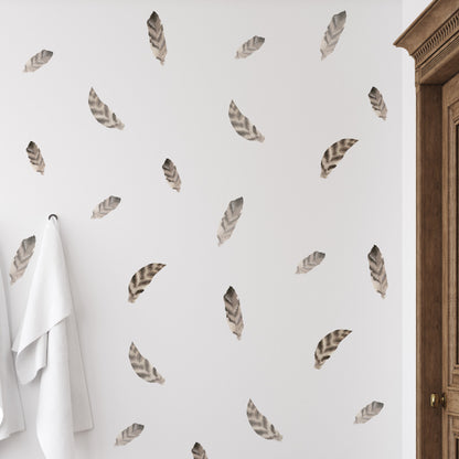 Stickers Decorativos Para Muros - Plumas Angulares | Murami