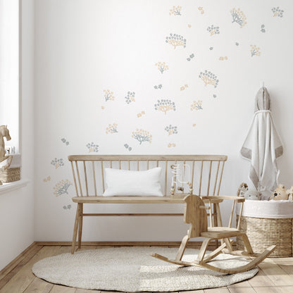 Stickers Decorativos Para Muros - Primavera Azul | Murami