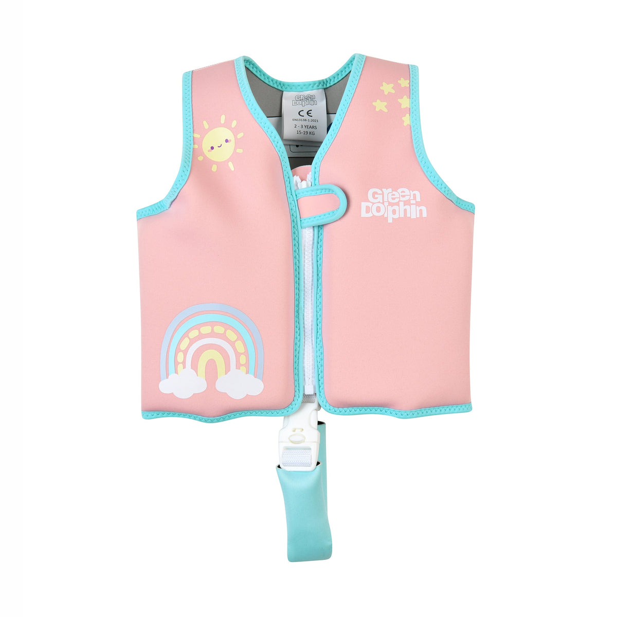 Chaleco Flotador Infantil - Arcoíris Palorosa | Green Dolphin