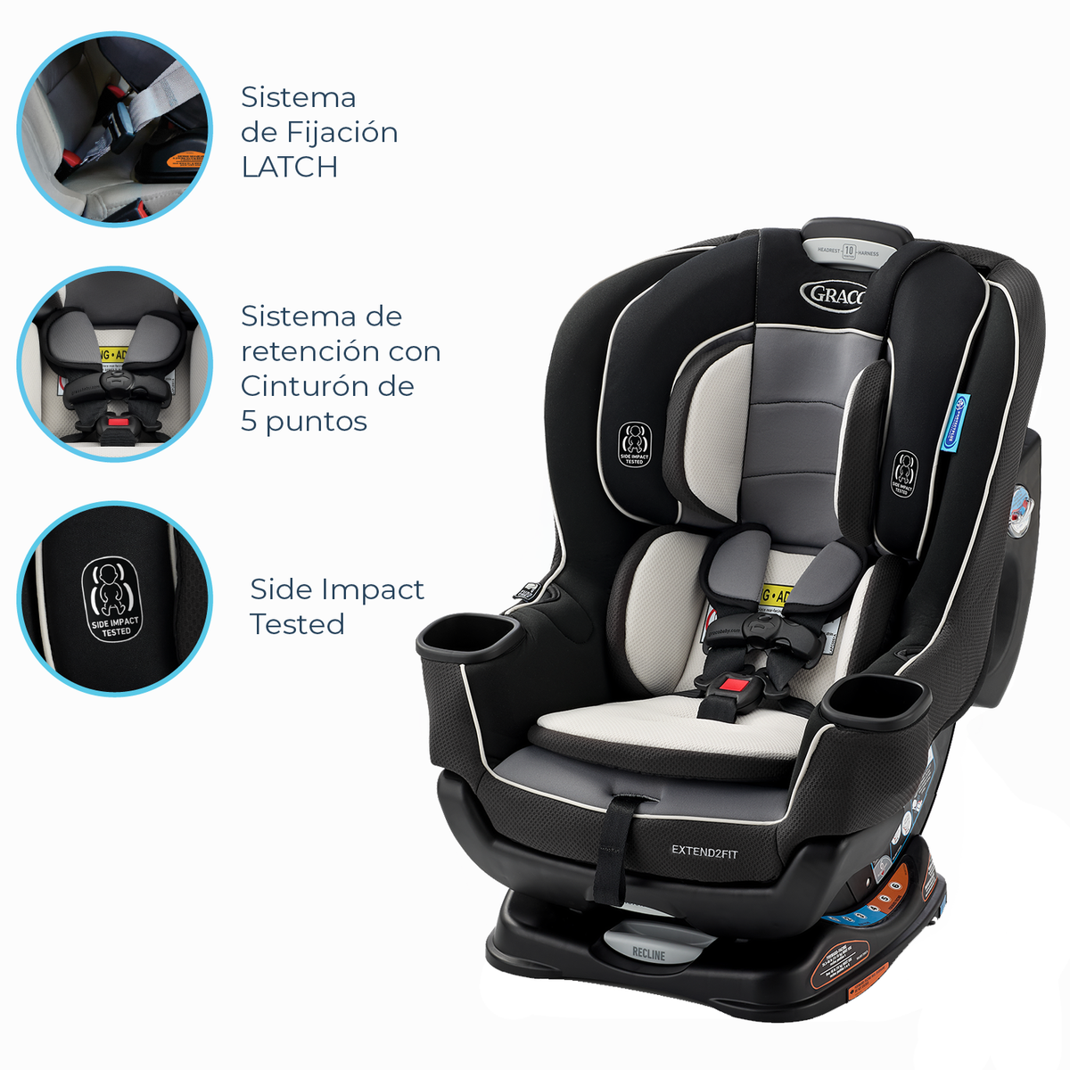 Silla de Auto Convertible Extend2Fit® - Gotham | Graco