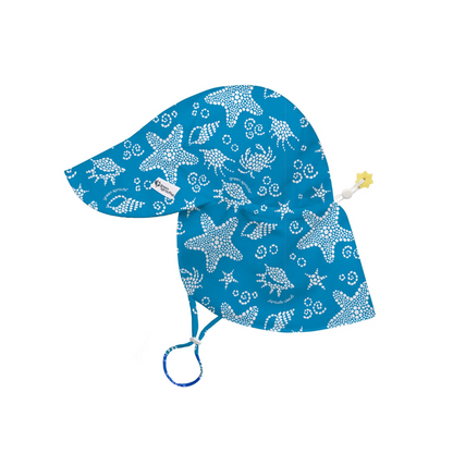 Sombrero con Filtro UV Flap - Azul Mar | Green Sprouts