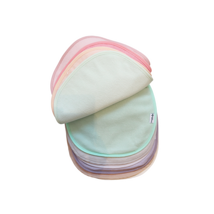 Pack 10 Baberos Impermeables - Rosa Pastel | Green Sprouts