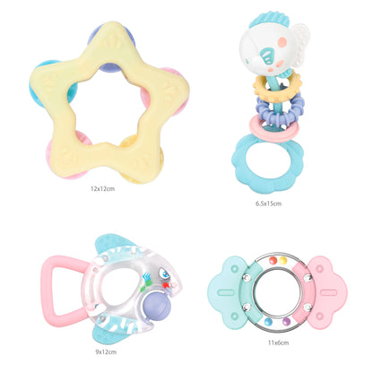 Set 4 Mordedores Pastel - Pez | Huanger
