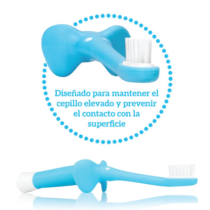 Cepillo de Dientes para Bebés y Niños (0-3 años) - Elefante Azul | Dr. Brown's