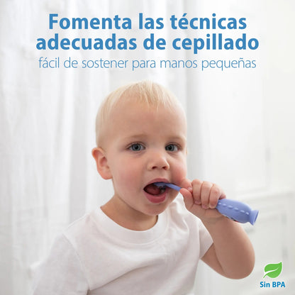 Cepillo de Dientes para Bebés y Niños (1-4 años) Monster - Morado | Dr. Brown's