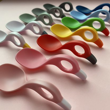 Set 2 Cucharas Bebé - Rosado/Gris | I Can