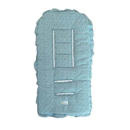 Protector Acolchado para Coche - Flores Oliva | Baby Mattress