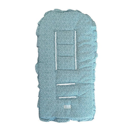 Protector Acolchado para Coche - Flores Oliva | Baby Mattress