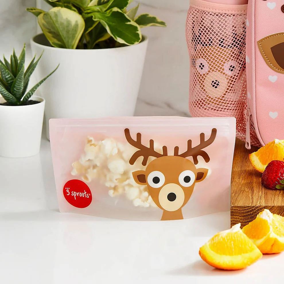 Bolsas Reutilizables para Snack - 2 unidades - Venado | 3 Sprouts