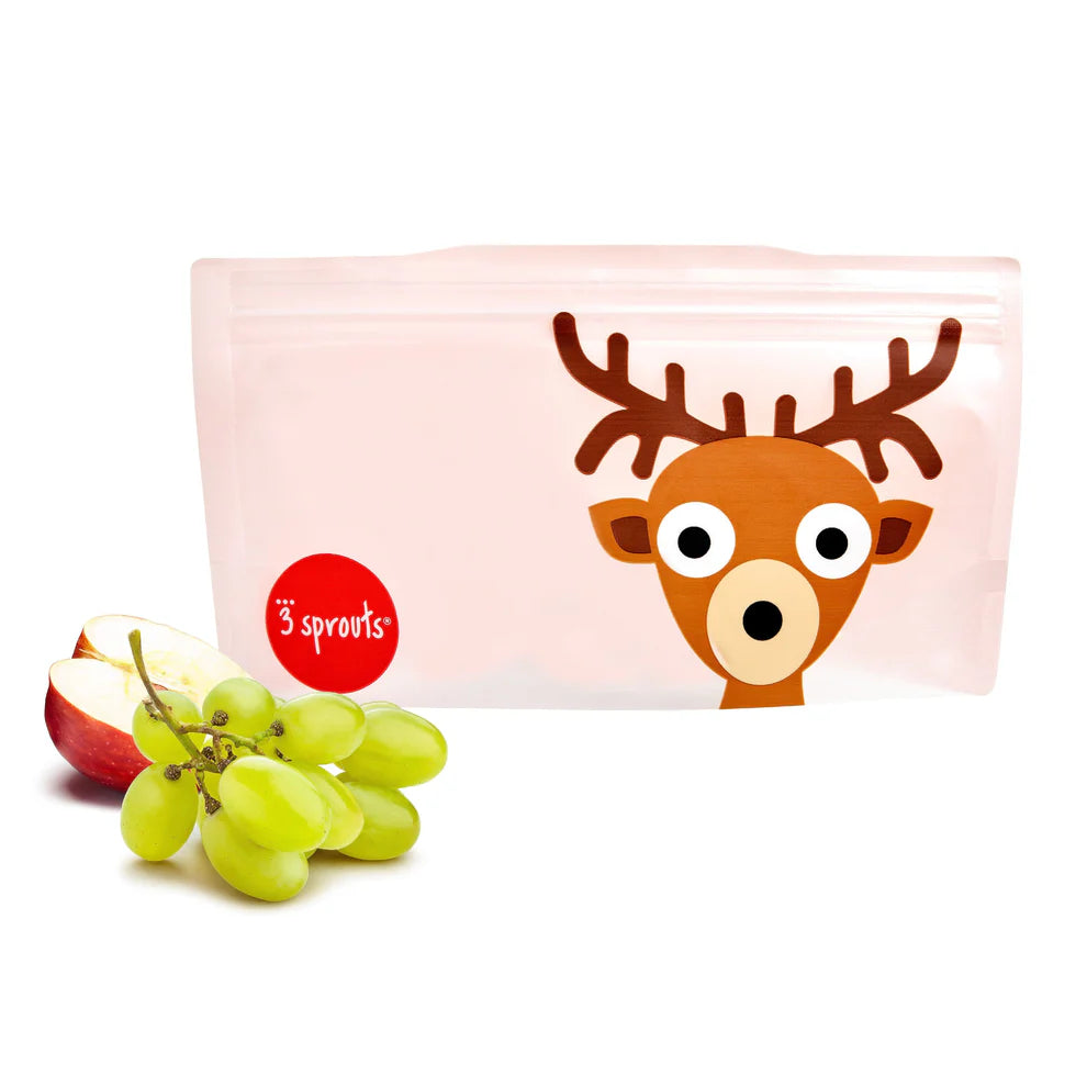 Bolsas Reutilizables para Snack - 2 unidades - Venado | 3 Sprouts