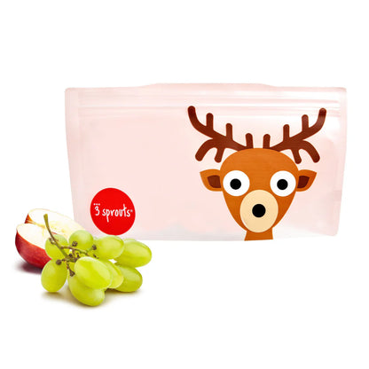 Bolsas Reutilizables para Snack - 2 unidades - Venado | 3 Sprouts