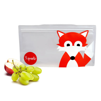 Bolsas Reutilizables para Snack - 2 unidades - Zorro | 3 Sprouts