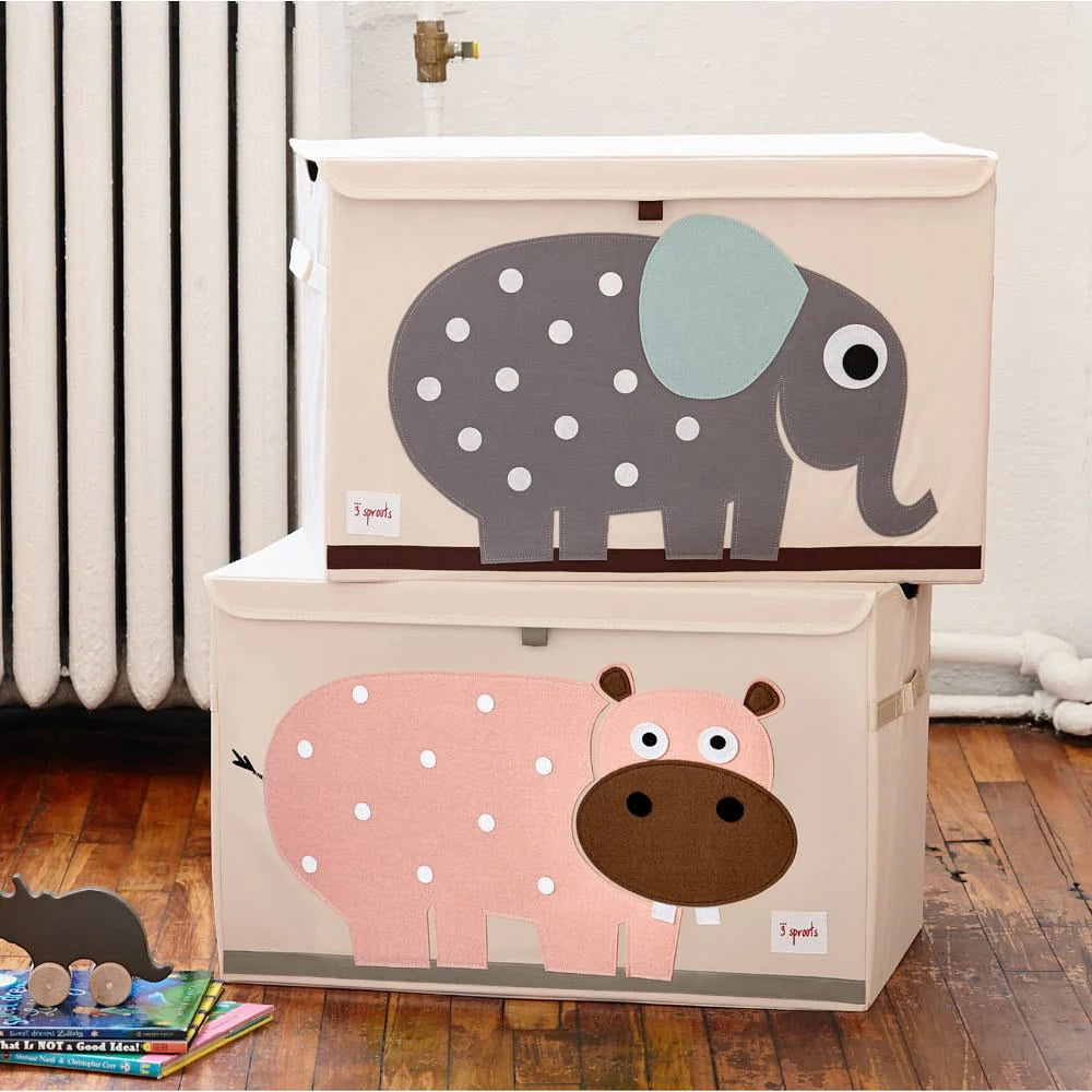 Baúl para Juguetes Plegable - Hipopótamo | 3 Sprouts