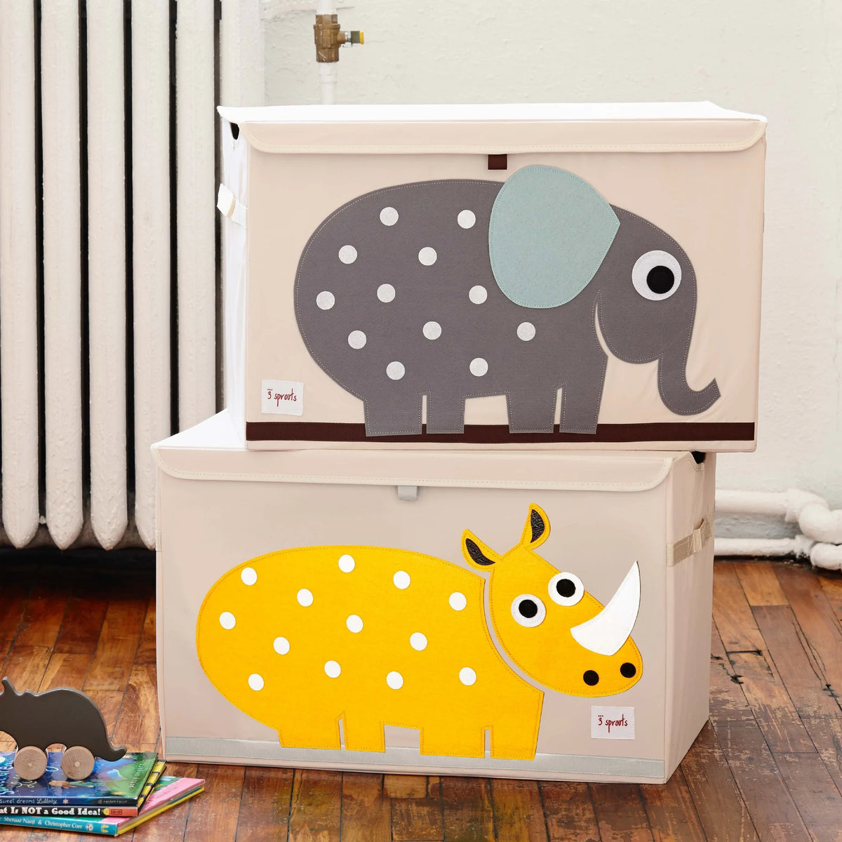 Baúl para Juguetes Plegable - Rinoceronte | 3 Sprouts