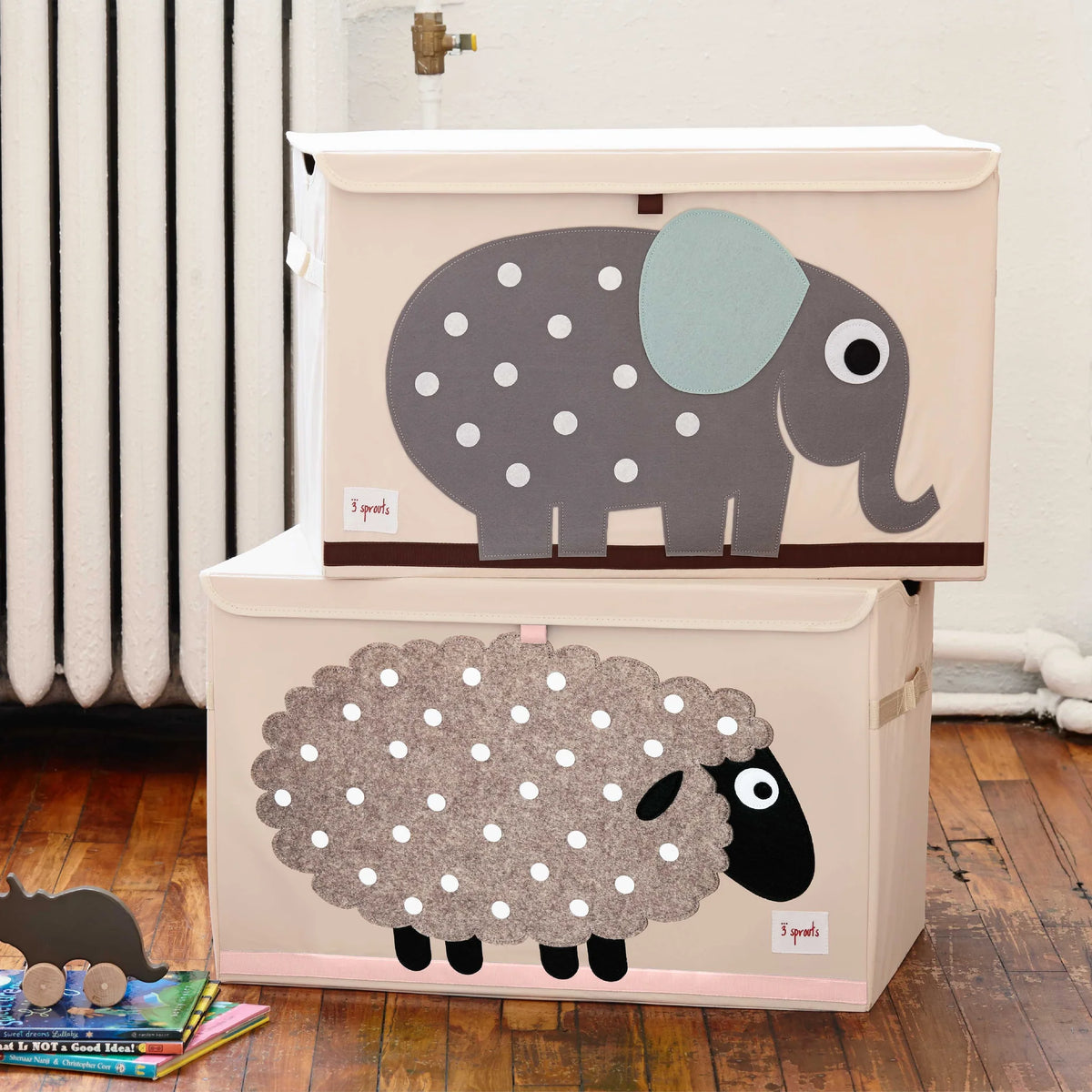 Baúl para Juguetes Plegable - Oveja | 3 Sprouts