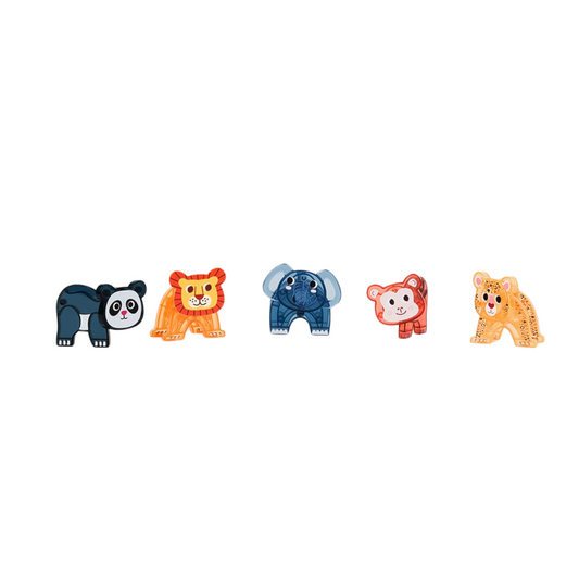 Imanix Animals Wild Jungle - 5 Piezas | Imanix