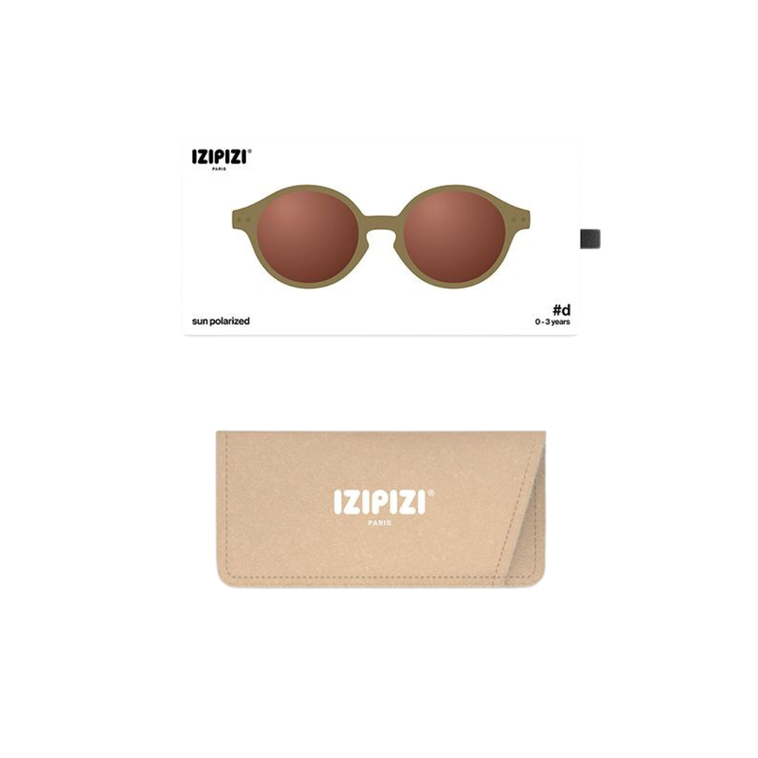 Lentes de Sol para Bebés 0-3 Años #D - Glossy Kaki | IZIPIZI