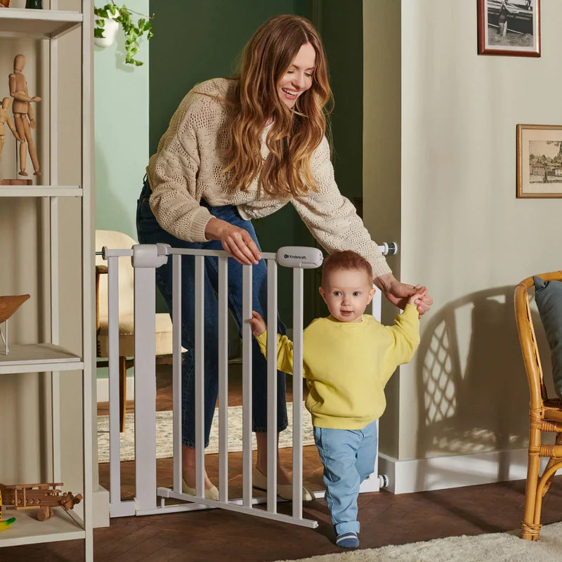 Puerta de Seguridad para Bebés y Niños Lock & Go - Madera | Kinderkraft