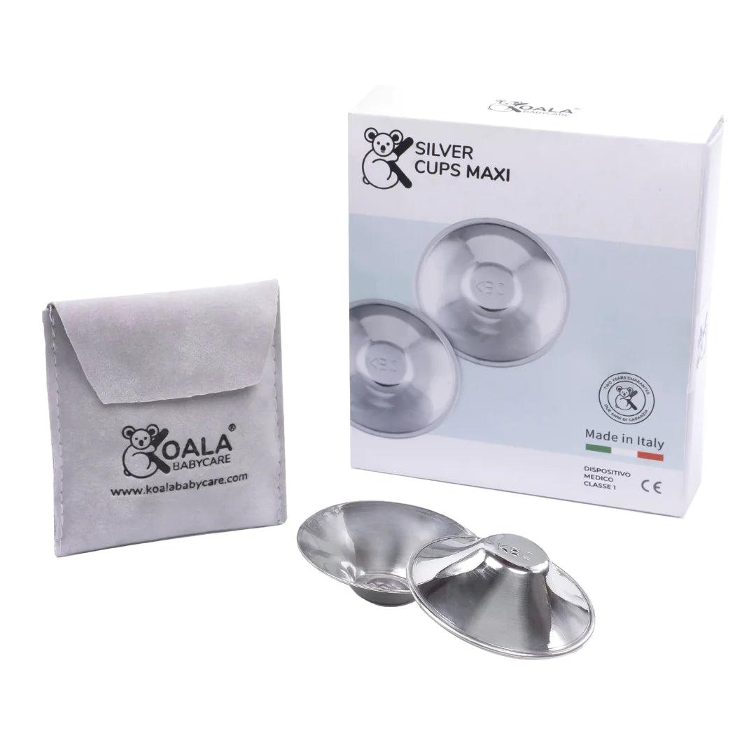 100% 999 Silver Breastfeeding Cups
