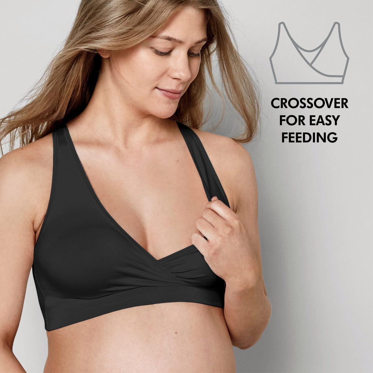 Sostén de Lactancia para Dormir Transpirable Keep Cool™ - Negro | Medela