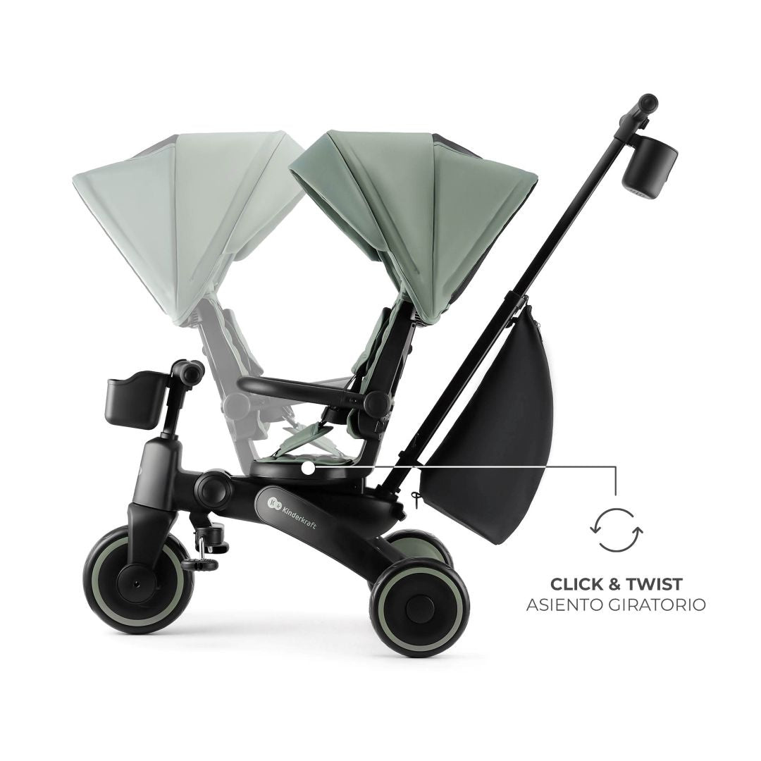 Triciclo Multifuncional Jazz 6 en 1 - Green | Kinderkraft (BSS)