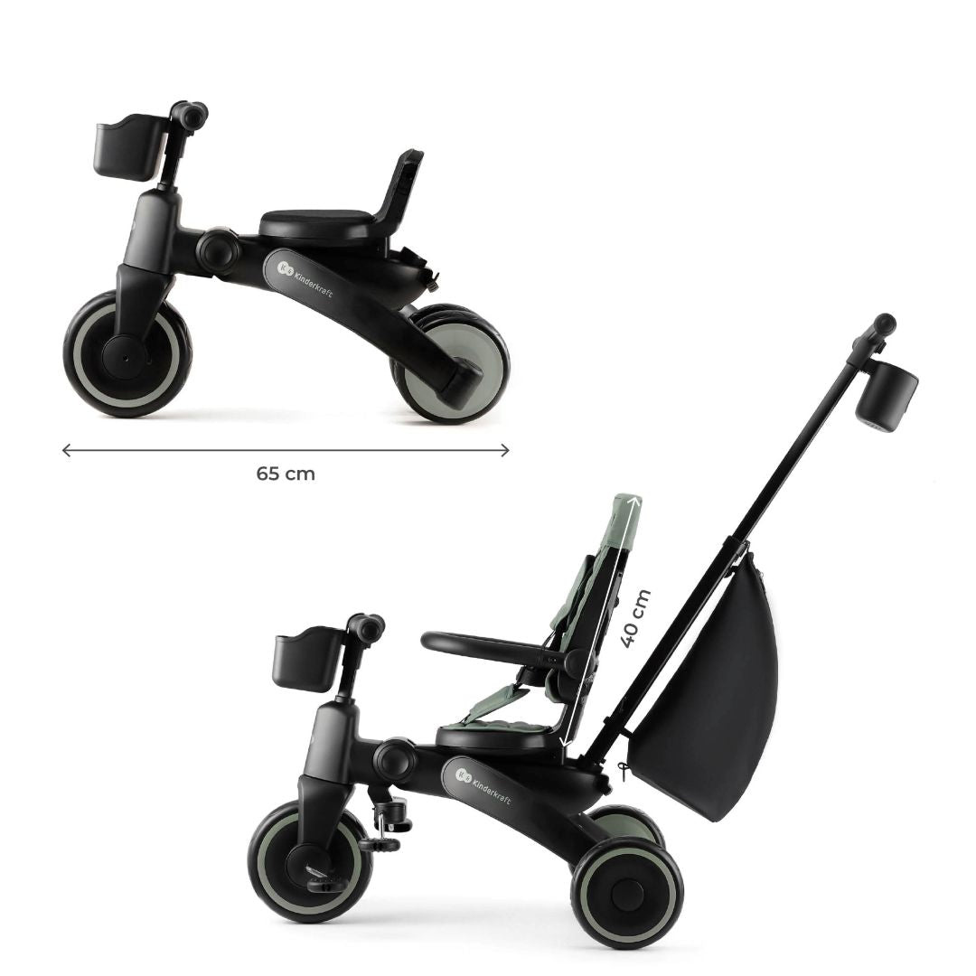 Triciclo Multifuncional Jazz 6 en 1 - Green | Kinderkraft (BSS)