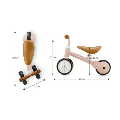 Triciclo Balance Cutie - Light Pink | Kinderkraft