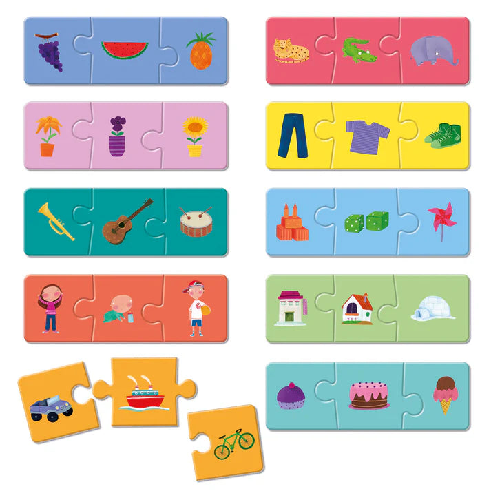 Trio Montessori - Familias Lógicas | Ludattica