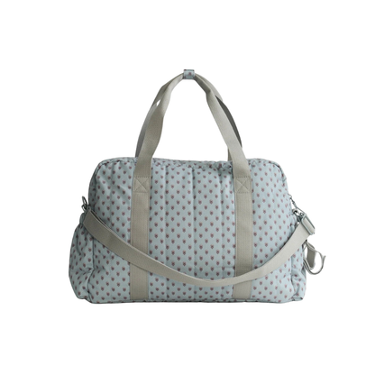 Bolso Maternal Print - Celeste con Flores | Lounge