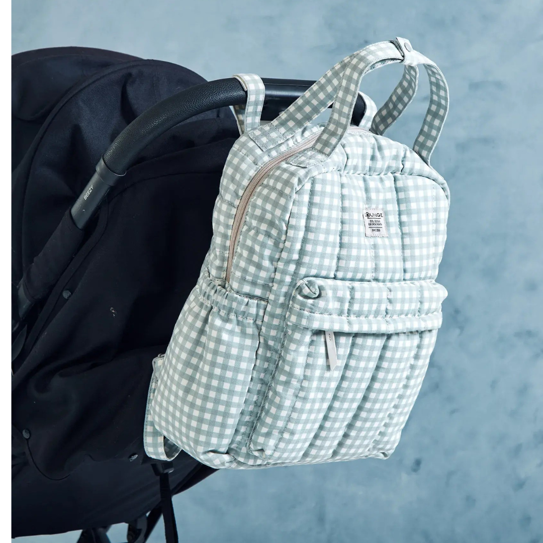 Mochila Maternal Quilt - Vichy Verde Agua | Lounge