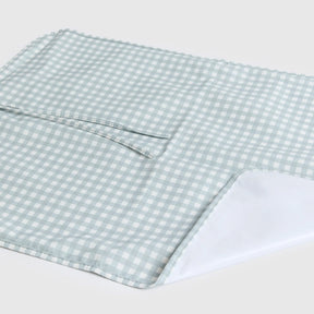 Mochila Maternal Quilt - Vichy Verde Agua | Lounge