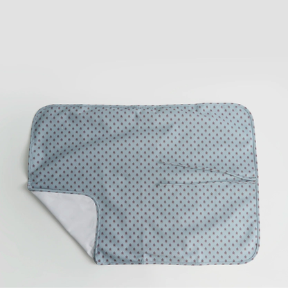 Mochila Maternal Print - Celeste con Flores | Lounge
