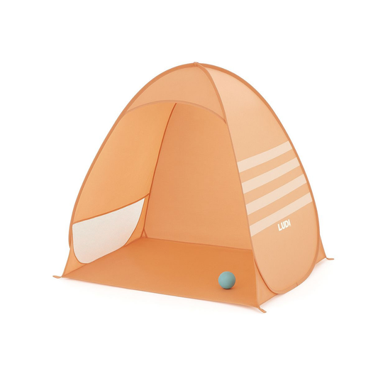 Carpa de Playa Plegable con Filtro UV - Naranja | Ludi