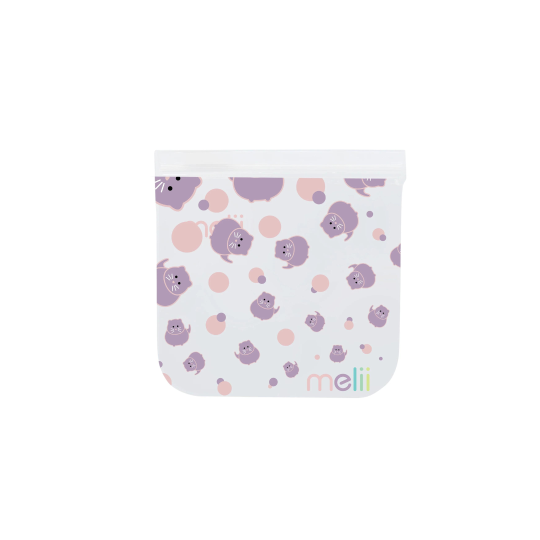 Reusable Snack Bags - 4 Pack - Unicorn and Cat