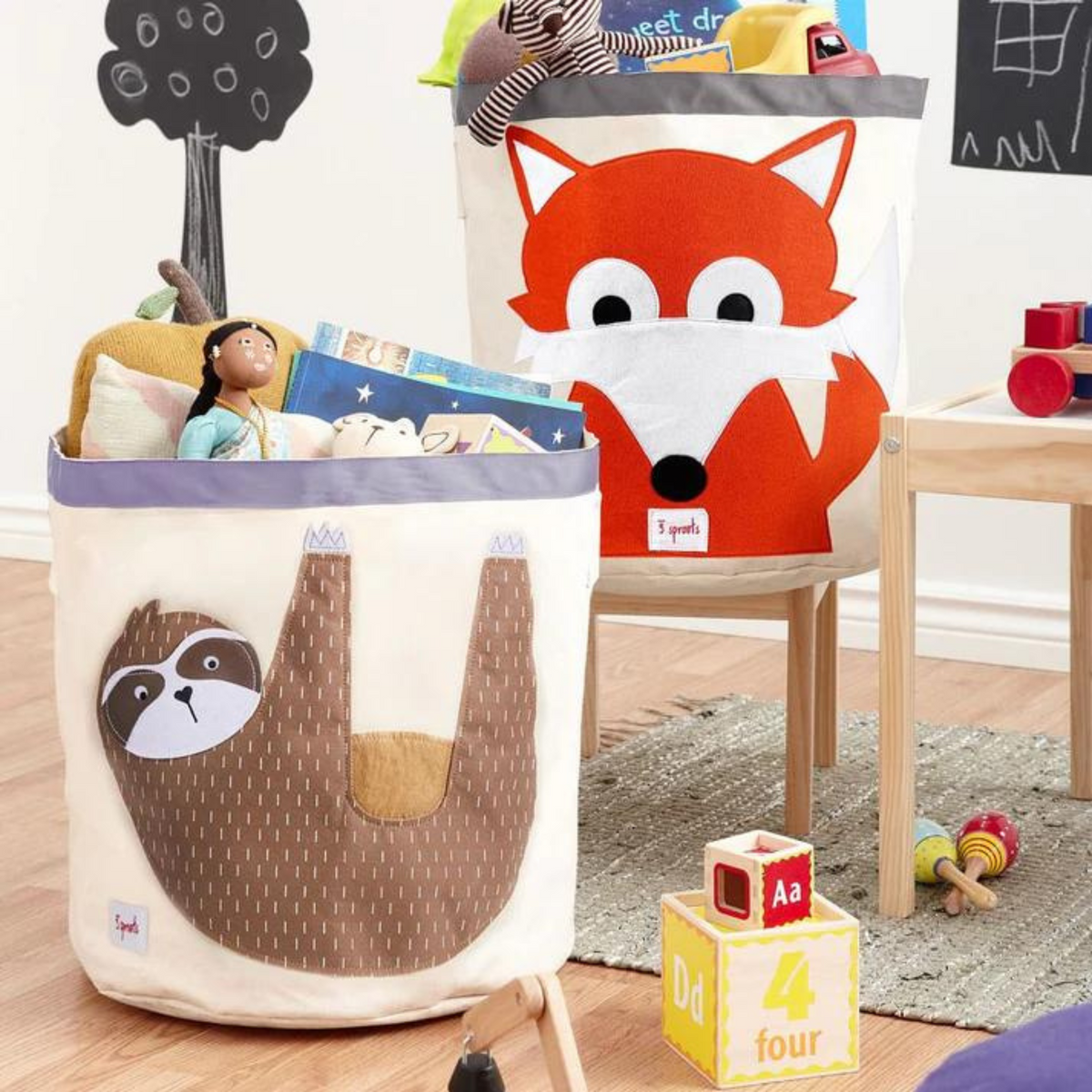 Canasto para Juguetes - Perezoso | 3 Sprouts