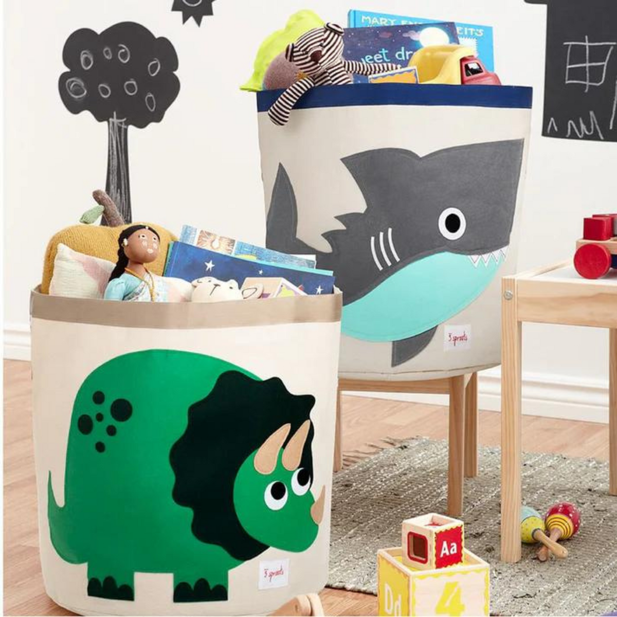 Canasto para Juguetes - Dinosaurio | 3 Sprouts