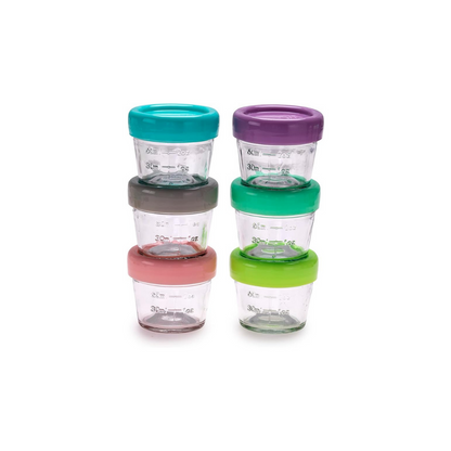 Pack de 6 Contenedores de Vidrio 118 ml | Melii