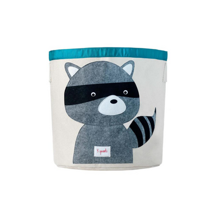 Canasto para Juguetes - Mapache | 3 Sprouts
