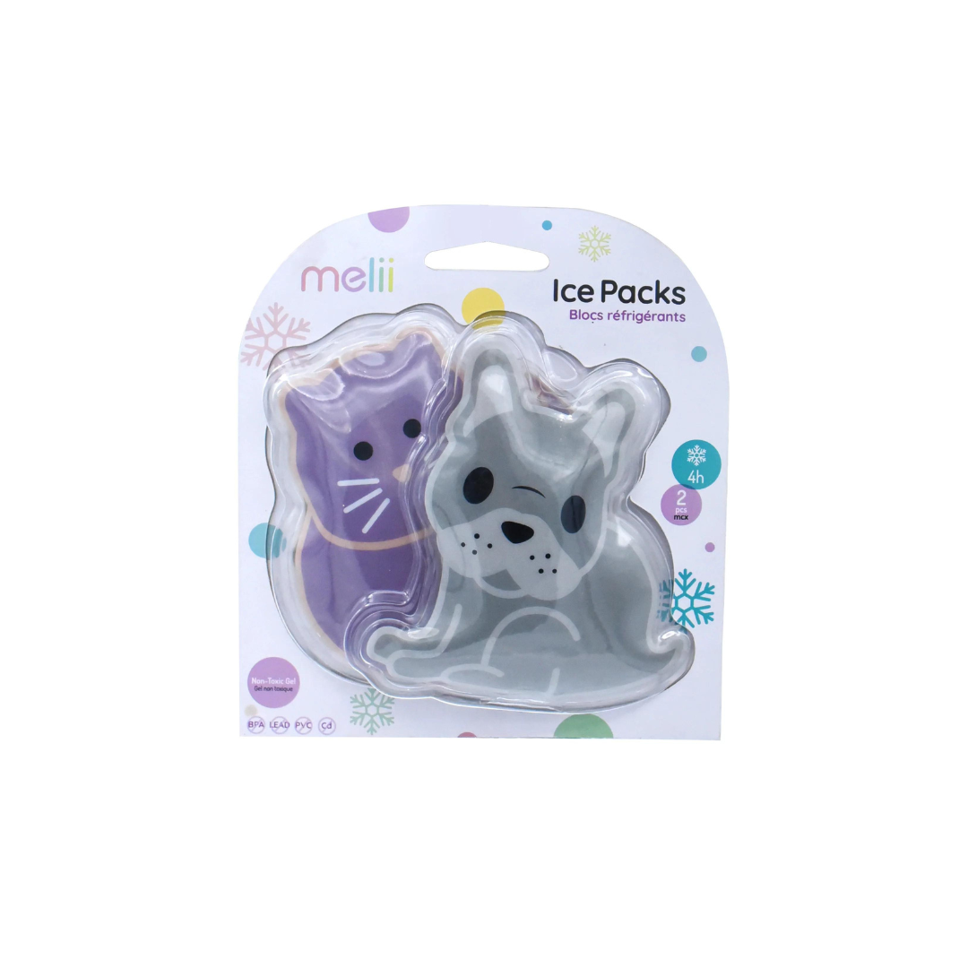 Pack de 2 Hielo en Gel - Bulldog y Gato | Melii