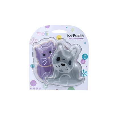 Pack de 2 Hielo en Gel - Bulldog y Gato | Melii