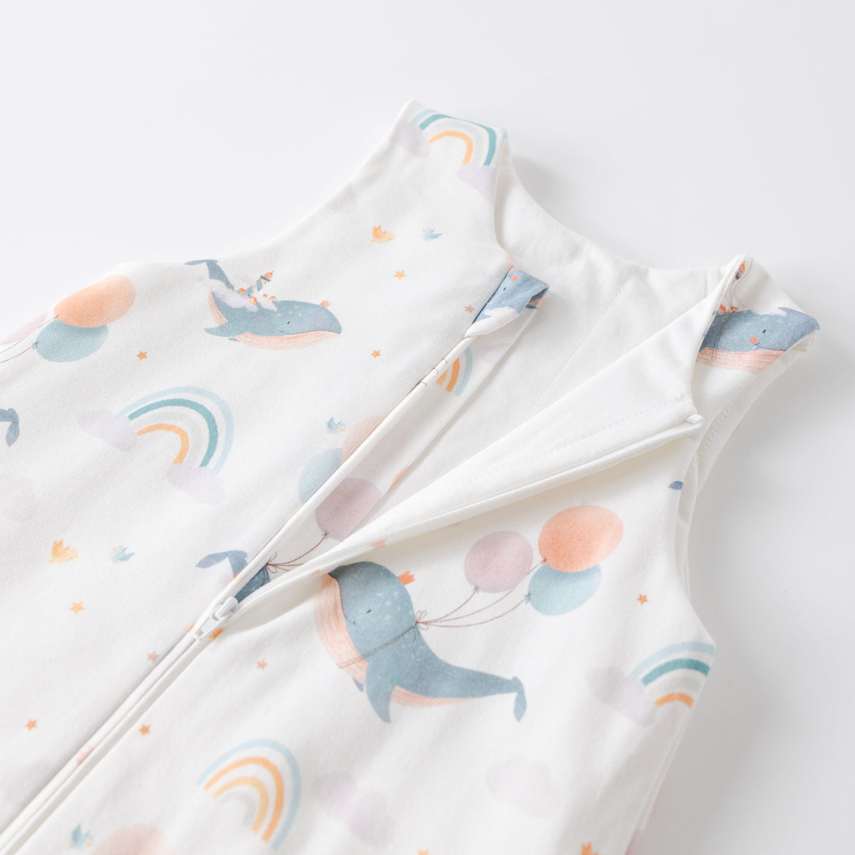 Saco de Dormir con Pies - Ballenas - TOG 1 | Mamás Mateas