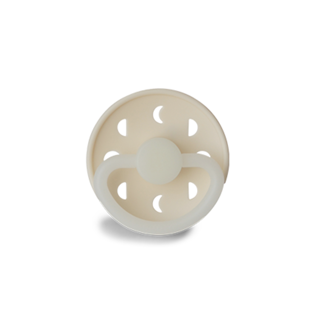 Chupete de Latex - Moon Phase - Night - Cream | FRIGG