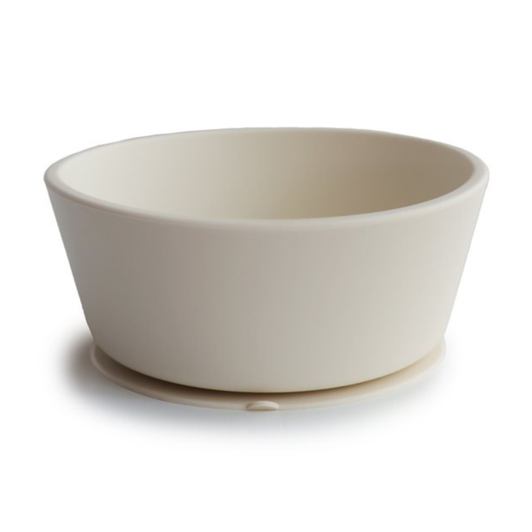 Bowl de Silicona con Succión - Ivory | Mushie