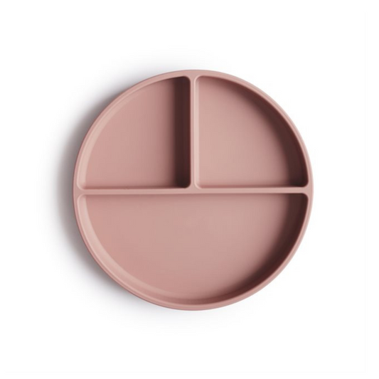 Plato de Silicona con Succión - Blush | Mushie